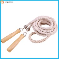 SQE IN stock! 3pcs Skipping Rope With Wooden Handle Outdoor Activity Dutch Jump Rope For Kids Teenagers Grown-ups 16'' &amp;