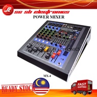 MX-4 SOUNDWAVE STAGE AUDIO POWER MIXER / POWERED MIXER W BLUETOOTH & USB 4 CHANNEL POWER AMPLIFIER 3