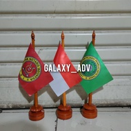 3 set tiang vandel+bendera meja(notaris+indonesia+ippat)