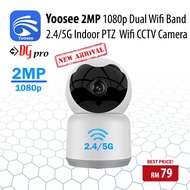 [NEW ARRIVAL!!] YOOSEE Dual Band 2.4G / 5G Wifi 2MP 1080P Indoor PTZ 360 Degree Rotatable Wireless Wifi CCTV IP Camera
