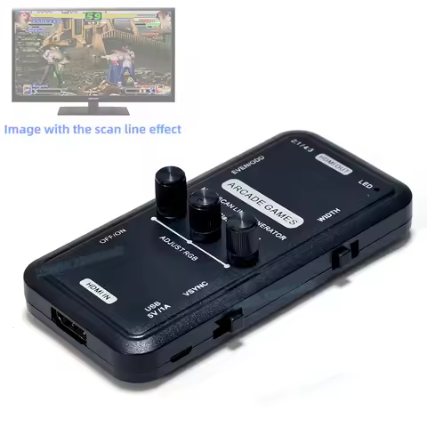 Hdmi LCD Scanline Generator Line Scanner Controller Retro Effect Coin Arcades Games Mame Emulators N
