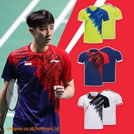 LOH Kean Yew BADMINTON JERSEY - LL ATSR345 SINGAPORE / BADMINTON T-Shirt Sports Tournament Uniform