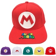 Mario Party Mario Clothes Trendy Hip Hop Mario Baseball Cap Cartoon Casual Hat Summer Fashion Embroidered Letter Sunshade Sun Hat