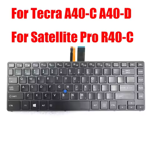 US JP Laptop Keyboard For Toshiba For Tecra A40-C A40-D For Satellite Pro R40-C G83C000HA5ZU G83C000