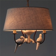 Pigeon Lamp Retro American Pastoral Iron Chandelier Foyer Aisle Study Bird Bedroom Decoration Lamp C