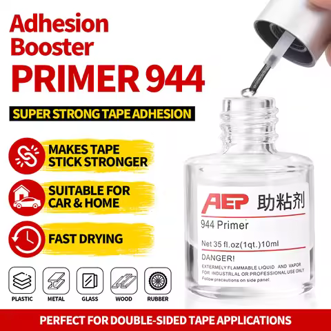 AEP Adhesion Promoter 944 Primer 10ML Enhanced Viscosity Double Sided Tape for Car Wrap Film Door Ki