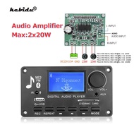 kebidu Call Recording mp3 player 12V bluetooth 5.0 WMA Decoder Board Car Audio USB TF USB FM Radio Module with Remote Control