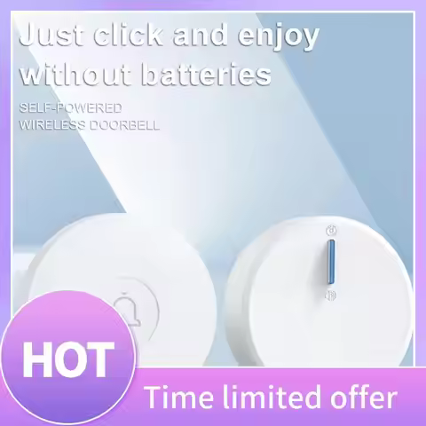 B68A New Self-Powered Wireless Doorbell Waterproof Home Welcome Smart Door Bell 38 Ringtones 150M Re