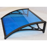 Global House WELLINGTAN ชุดกันสาดโพลีคาร์บอเนต NWT21-1 ขนาด 600x1000มม. สีน้ำเงิน รับประกันของเเท้