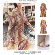 75236 - Graffiti InkORANGE (XS,S,M,L) - Dress