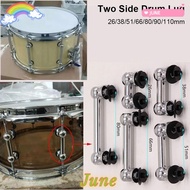 JUNE1 1Pcs Drum Lug, with Screws and Washers Two Side Snare Drum Lugs, 26/38/51/66/80/90/110mm Hole 