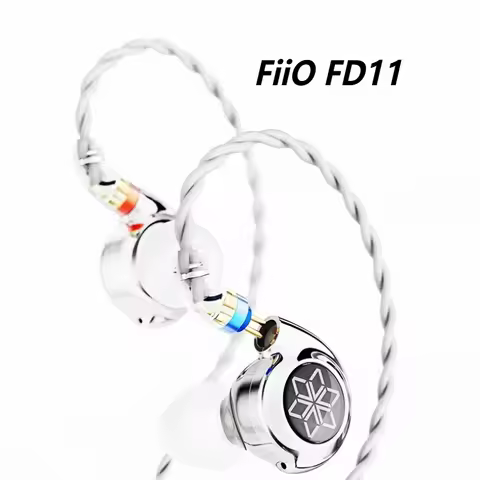New FiiO FD11 Wired in Ear Headphones Ergonomics Design HiFi Lightweight Portable Earbuds 10mm Dynam