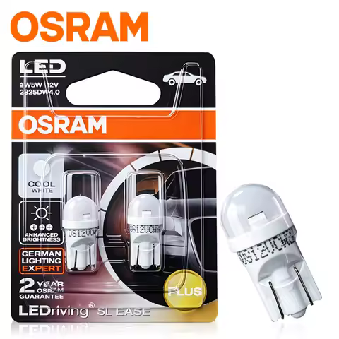 OSRAM T10 W5W LED Bulbs 194 Led Signal Lamps 6000K White LED Turn Interior Reading Light Auto Bulbs 