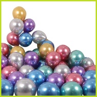 100pcs 5inches Chrome Rubber Balloon