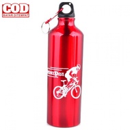 (PAY ON DELIVERY) TaffSport 750ml Aluminum Sports Drink Bottle With Carabiner - H2GO