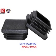 1-1/2 Inch Square Plastic Plug, Tubing Post End Cap, Chair Glide STP112X112