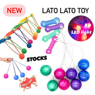 NEW Lato Lato Kids Toy 4cm Big Latto Toys with Handle Old School Games Pro-clackers Edition Ball Vir