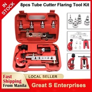 GSE Auto Parts 8pcs Tube Cutter Flaring Tool Kit Copper Tube Cutter Repair Expander Mold Cutter