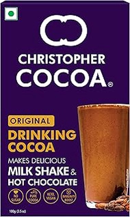 Christopher Cocoa, Drinking Chocolate Cocoa Powder, Dark No Sugar, 100g Buy 3 Get 1 Free