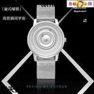 【伊伊小店】 概念錶 手錶 男錶 磁懸浮手表黑洞概念科幻創意學生手表鋼珠進口機芯高級防水防刮