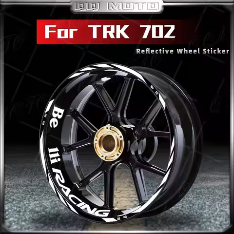 Reflective 17 inch Motorcycle Wheel Sticker Stripe Tape Waterproof Rim Decals For TRK 502C 702 Leonc