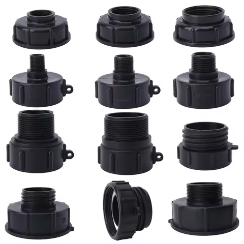 1000 Liter IBC Tank Adapter S60 x 1/2" 3/4' 1" 1.5 2" S100 Thread Connector Ton Barrel Joints IBC Ta