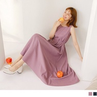 OB DESIGN ★ COTTON ROUND NECK SLEEVELESS MAXI DRESS ★ 2 COLOR ★ S-XXXL SIZE ★ PLUS SIZE ★0723