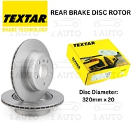 TEXTAR GERMANY REAR BRAKE DISC ROTOR BMW X5 E70 3.0d 3.0i 35iX 40dX F15 X6 E71 F16 35iX 30dX 35d 40d