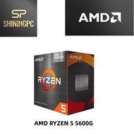 AMD Ryzen 5 5600G 5600GT Ryzen 5 5000 G-Series 6-Cores, 12-threads, 3.6GHz, Socket AM4, 65W, Desktop