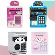 Kids Cartoon Password Digital Money Fingerprint ATM Coin Bank Saving Box Tabung Duit Mesin Kanak Kan