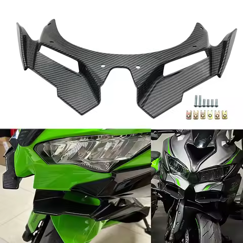For Kawasaki Ninja ZX-4R ZX-25R ZX4R ZX25R 2023 2024 Front Fairing Winglets Aerodynamic Wing Protect