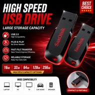 USB Flash Drive 16GB 32GB 64GB 128GB 256GB Portable Memory Stick USB 2.0 Storage Device For Sandisk