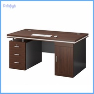 phenovo Spacious Desktop Executive Desk with Drawers Multi Functional Modern Executive Desk with Sto
