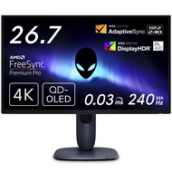 Dell AW2725Q 26.7インチ 有機EL Alienware ゲーミングモニター(無輝点3年保証/4K/QD-OLED抗反射/DP1.4x1,HDMI2.1x2/DCI-P3 95%/縦横回