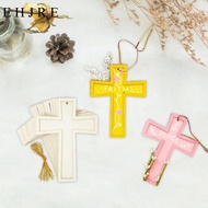 [EHJRE] Wooden Crosses, 3.8 X 5 Inches, Pack of 10, Small Wooden Crosses, Wooden Crosses for Craftin