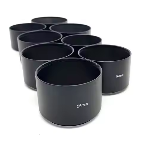 Camera Accessories Metal Long Lens Hood SLR Camera DSLR Digital Camera Lens Hood 49mm/52mm/55mm 72mm