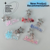 Acrylic Support Keychain Bag Charm for Practice Trainee Chen Yi Heng Left Qi Heng TF Family Fourth G