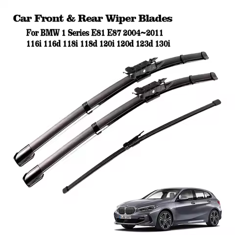 Set For BMW 1 Series 116i 116d 118i 118d 120i 120d 123d 130i E81 E87 2004~2011 Car Front Rear Wiper 