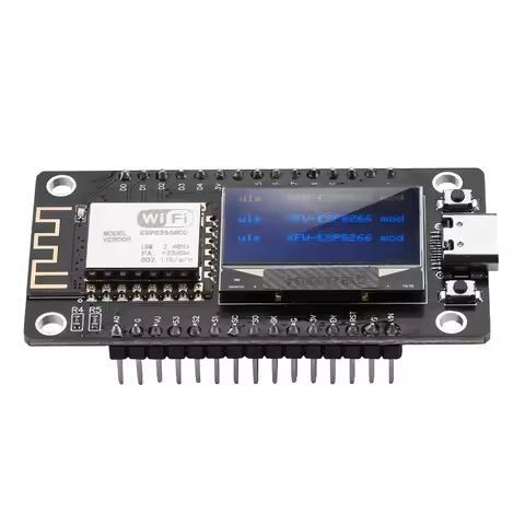 ESP8266 Development Board NodeMCU with 0.96‘’OLED Display,CH-340C,ESP-12F WiFi Module,Micro USB for 