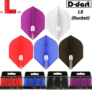 L STYLE DARTS FLIGHT - L5 Pro (ROCKET) Champagne Ring Flight L PRO DART FLIGHT