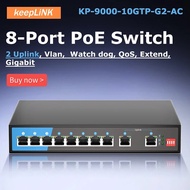 10-Port Gigabit Ethernet SOHO Unmanaged With 8-Ports Poe Switch