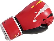 Boxing gloves Boxing Gloves Boxing Gloves 6oz 10oz Kickboxing Muay Thai Punching Bag MMA Sparring Training Adult Kids for Boxing Muay Thai MMA for Men and Women (Color : Red, Size : 6oz)