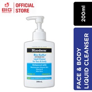 NIXODERM BIO-SULFUR WITH SALICYLIC ACID FACE & BODY LIQUID CLEANSER 200ML