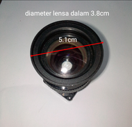 LENSA PROYEKTOR LCD DIY HITACHI CP-RX79 DIAMETER FRAME 51MM BEKAS GARANSI