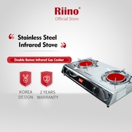 Riino Stainless Steel Infrared Gas Stove 2 Burner Stove (BW2034)