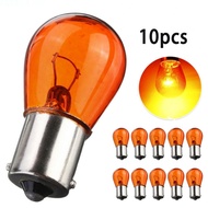 [ANGELA]10X Ba15s Py21w Amber Orange Indicator Light Bulb Rear 49MM Front Turn Signal