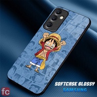 HP Softcase Glossy Samsung A15 M15 A16 A25 A35 A55 |FR72| Silicone Case Effect Glass Camera Protecto