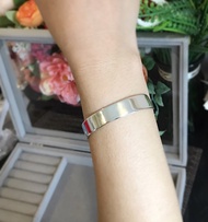 Jewelrythai กำไลเงินแท้  925 กำไลเงินเกลี้ยง ขัดเงา กำไลข้อมือ กําไลแฟชั่น ผู้ชาย ผู้หญิง ของขวัญ
