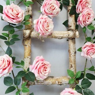 Landscaping Roses Wall Hanging Climbing Vines Plant Plastic Flower Vines Manta Wholesale Soft Decora