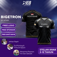BIGETRON S11 ESPORT JERSEY BLACK FULL PRINTING FREE NAPUNG, LOGO, & SPONSOR